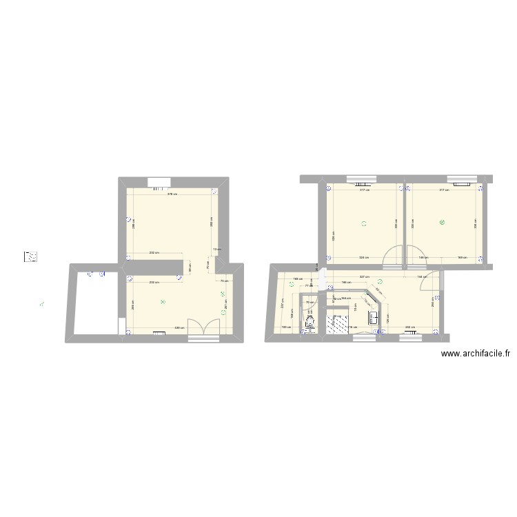 Maisons Alfort - Projet 2. Plan de 6 pièces et 60 m2