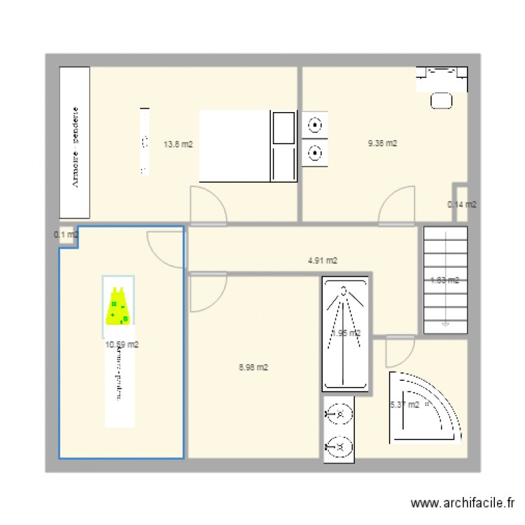 Sin Le Noble Etage Origine. Plan de 0 pièce et 0 m2