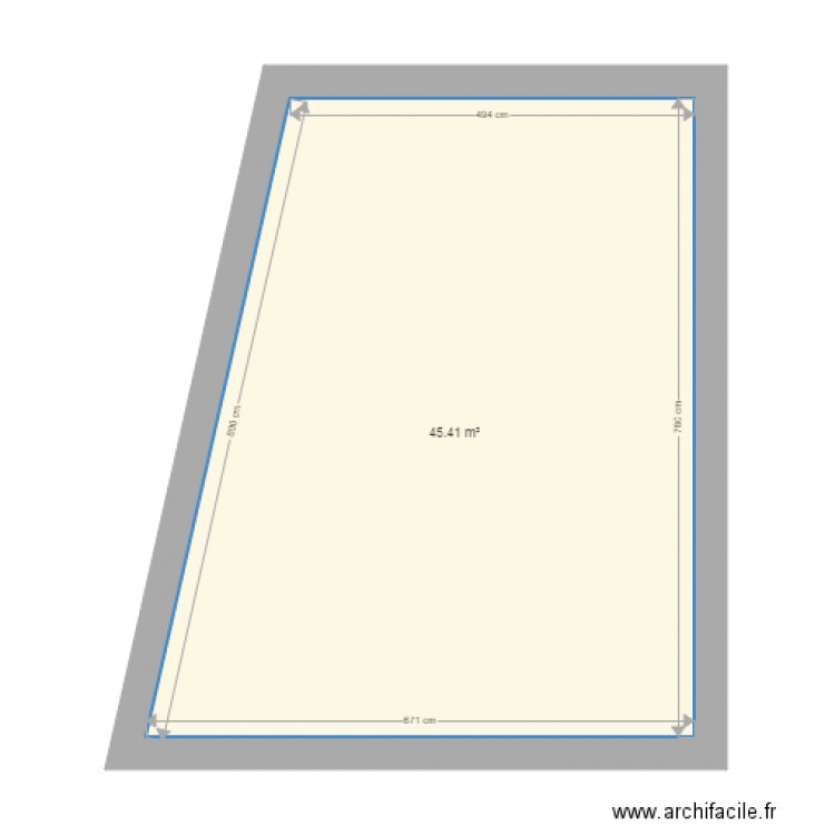 Mur nu. Plan de 0 pièce et 0 m2