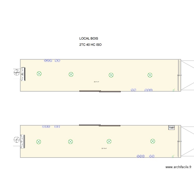 LOCAL BOIS. Plan de 0 pièce et 0 m2