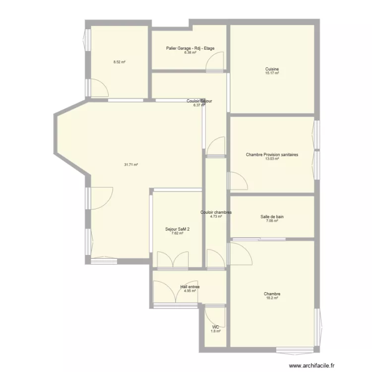 Portet 1940 Fonctionnel cotations. Plan de 
