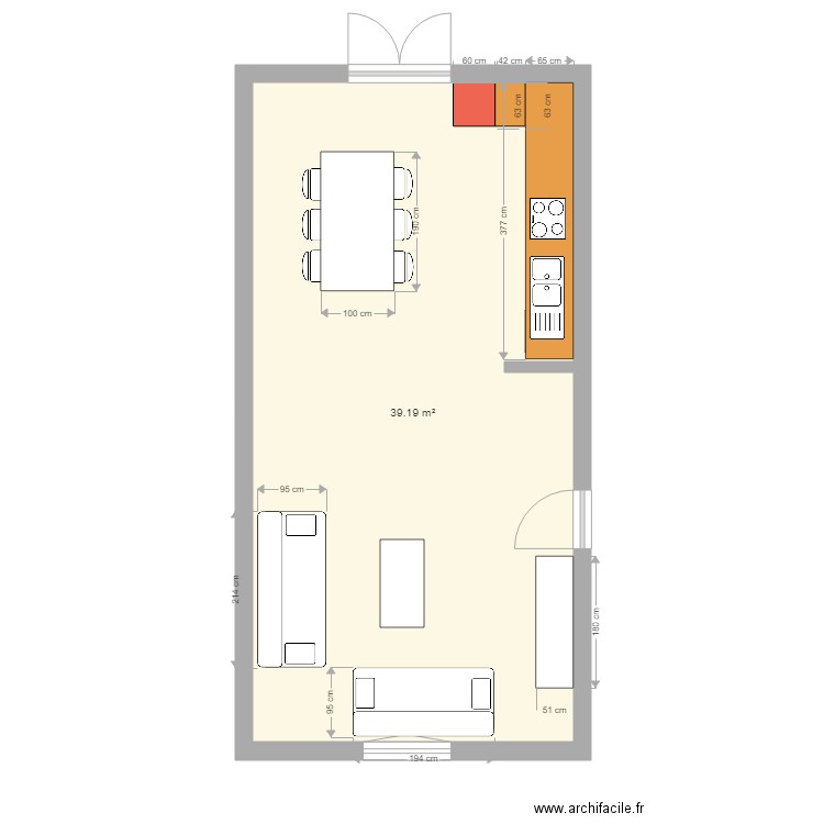 kara. Plan de 0 pièce et 0 m2