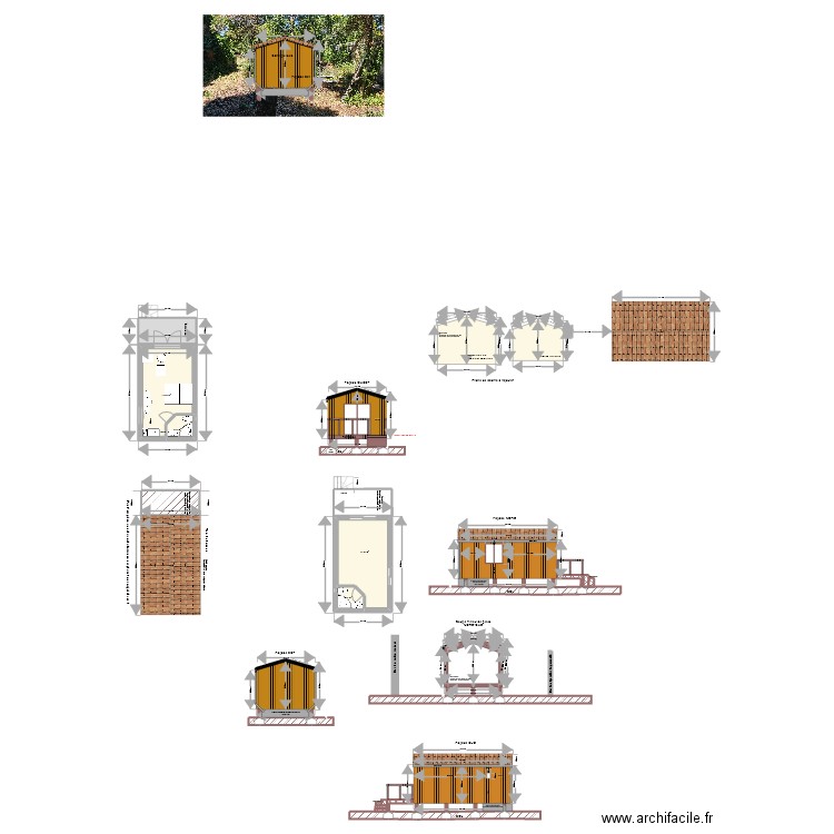 pour PCMI. Plan de 6 pièces et 53 m2