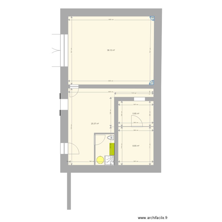 Panet Hangar vestiaire. Plan de 0 pièce et 0 m2