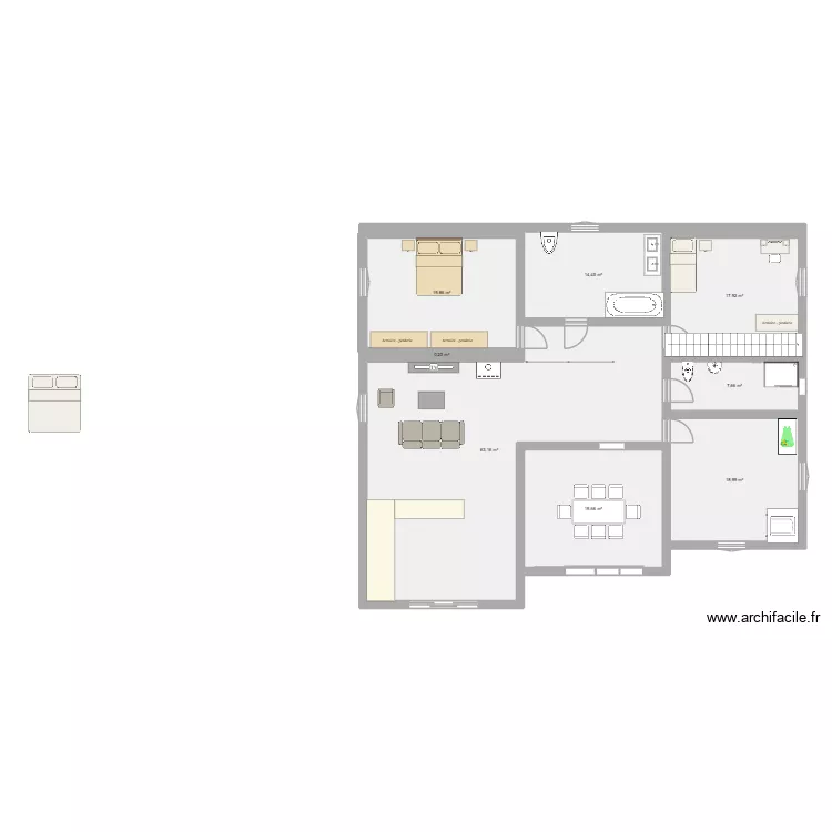 Maison. Plan de 8 et 162 m² Maison. Plan de 8 et 162 m²