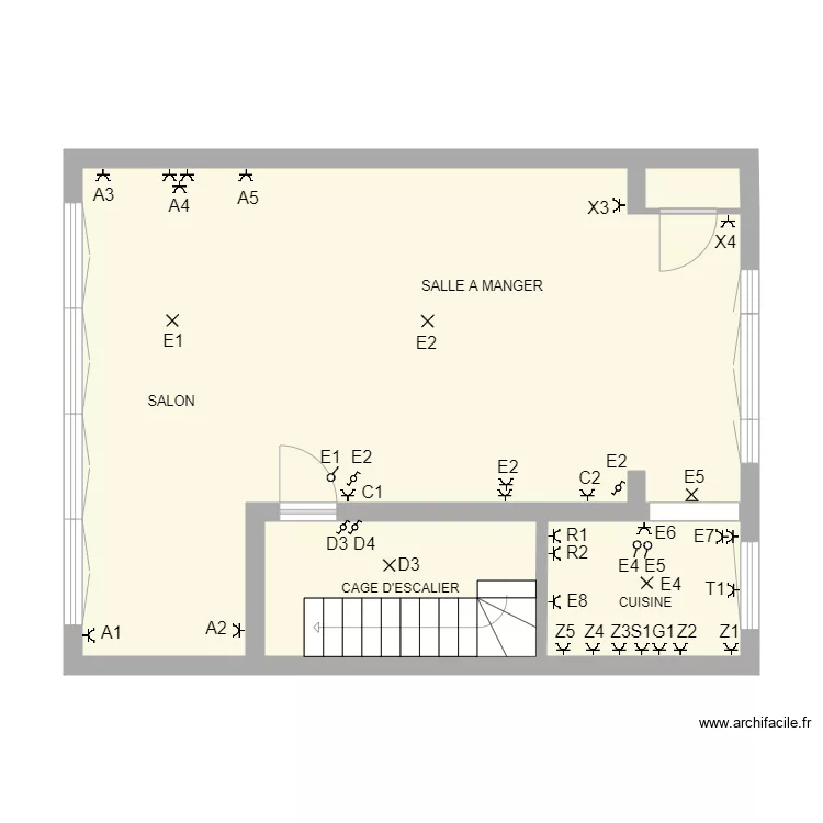 MARUIS 1&egrave;re &eacute;tages. Plan de 