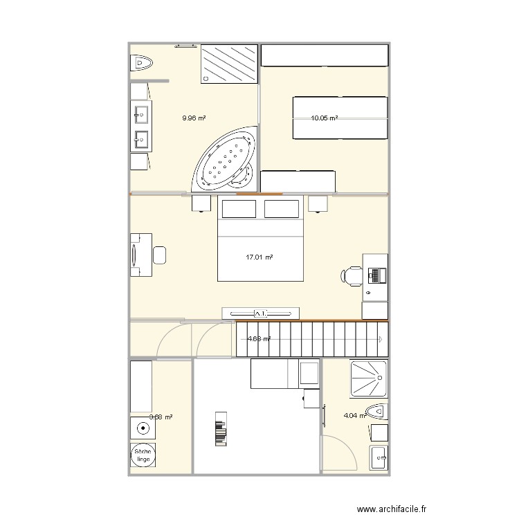 combles. Plan de 0 pièce et 0 m2