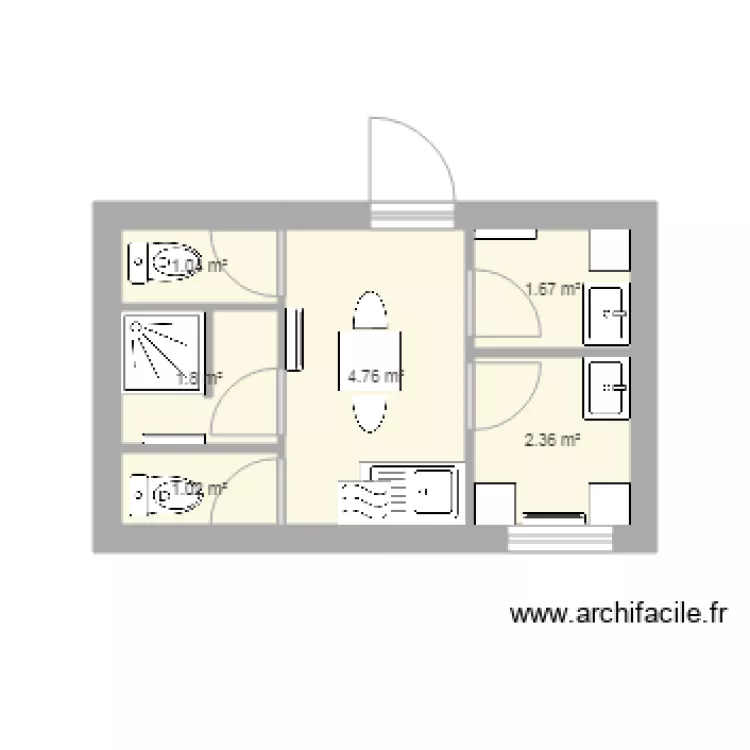 Vestiaires3. Plan de 