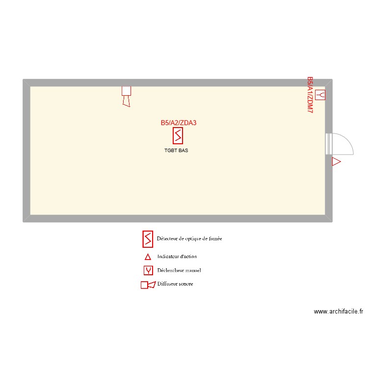 Valeyre tgbt BAS. Plan de 0 pièce et 0 m2