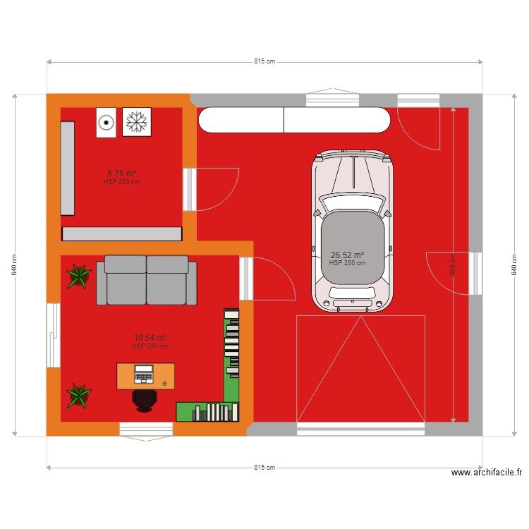 garage dany vanessa 42m2 version 2. Plan de 0 pièce et 0 m2