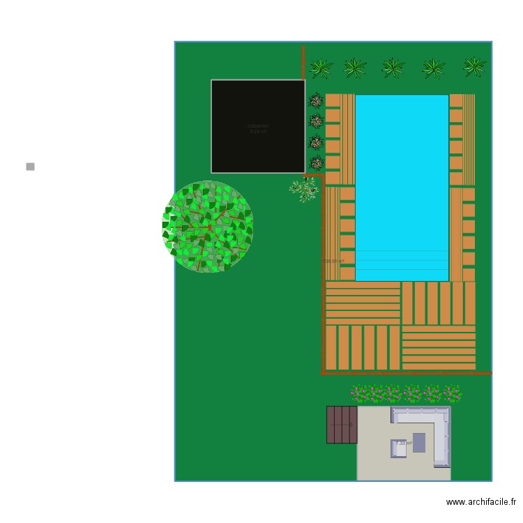 cours. Plan de 0 pièce et 0 m2