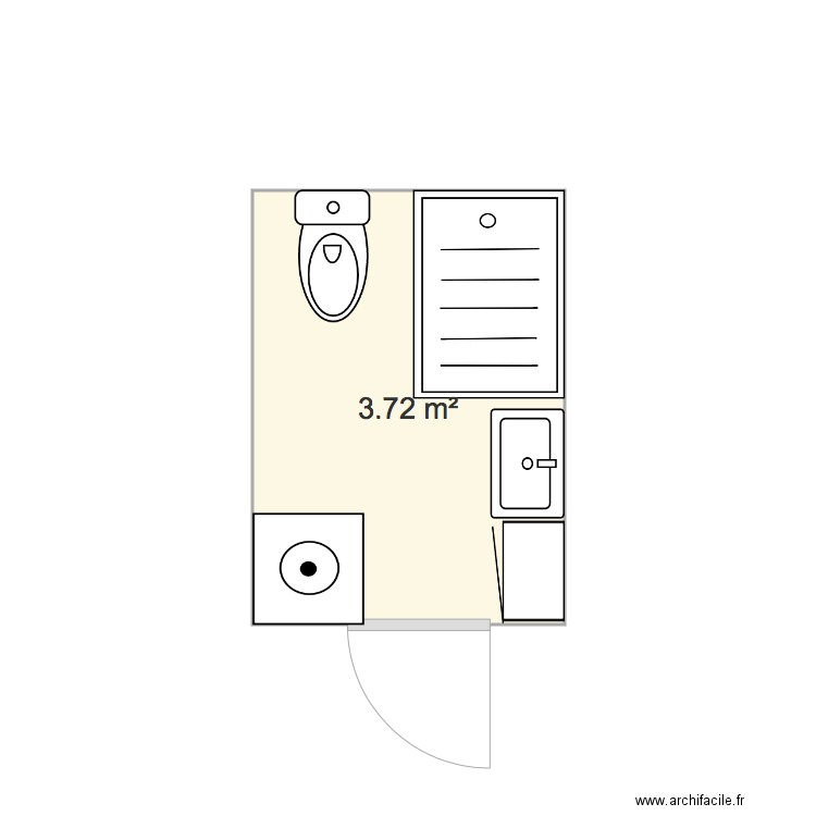 SDB 1. Plan de 0 pièce et 0 m2