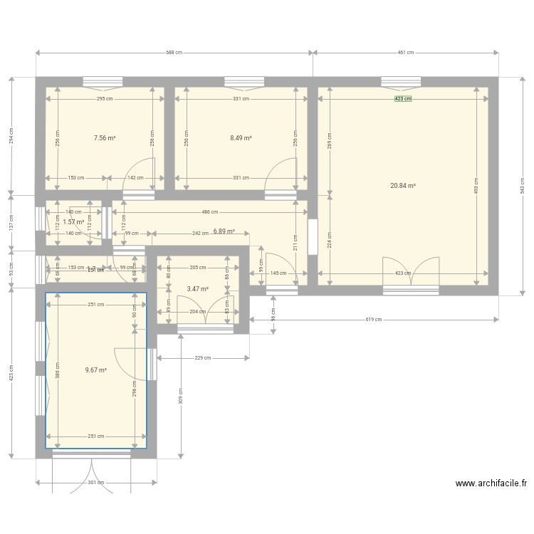 Home. Plan de 0 pièce et 0 m2