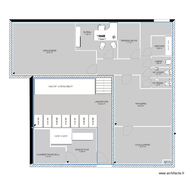 LABORATOIRE PRODUCTION. Plan de 