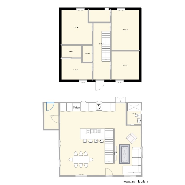 maison 1eime avec meuble. Plan de 0 pièce et 0 m2