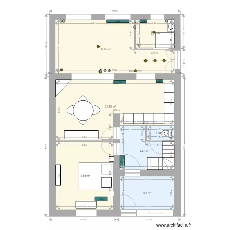 plan avec modifs 2020. Plan de 