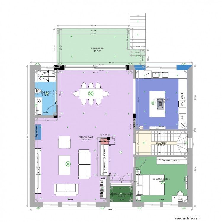 RDC sans isolation. Plan de 0 pièce et 0 m2