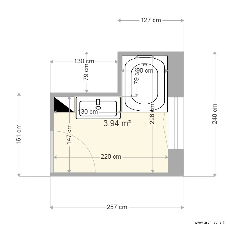 BERCHOUX sdb edl. Plan de 0 pièce et 0 m2