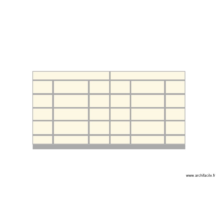 BIBLI CHRISTINE SYMETRIQUE. Plan de 0 pièce et 0 m2