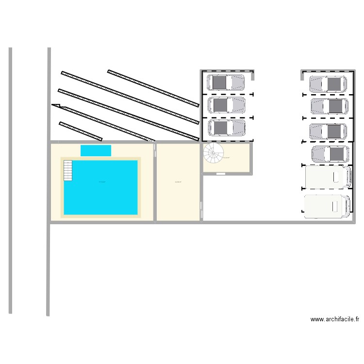 BOURG TOP. Plan de 3 pièces et 124 m2