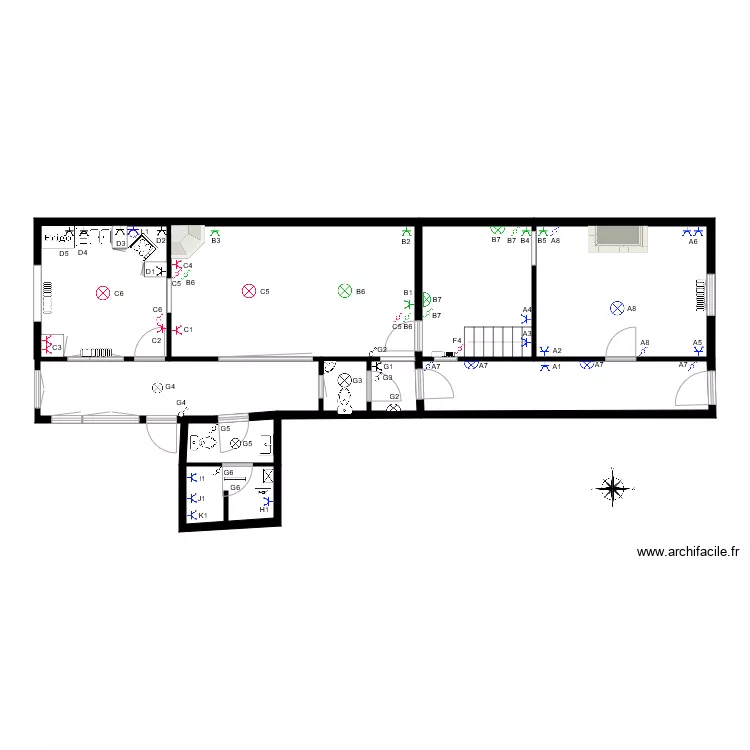 Rez Eclairage Num&eacute;rot&eacute; 1. Plan de 