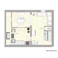 1ermicanosam&eacute;nag&eacute;DIMENSIONSavec pi&egrave;ces et wc