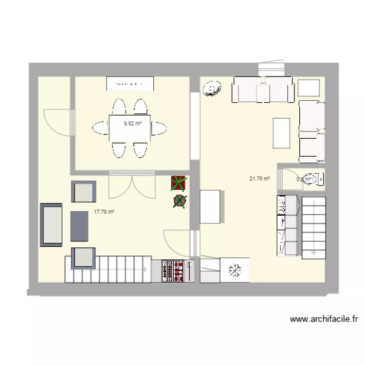 1ermicanosaménagéDIMENSIONSavec pièces et wc. Plan de 1ermicanosaménagéDIMENSIONSavec pièces et wc. Plan de