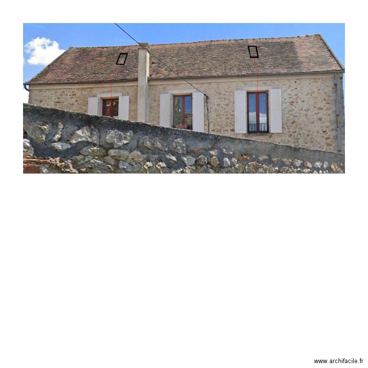 Façade Nord Presbytère de Perthes. Plan de 0 pièce et 0 m2