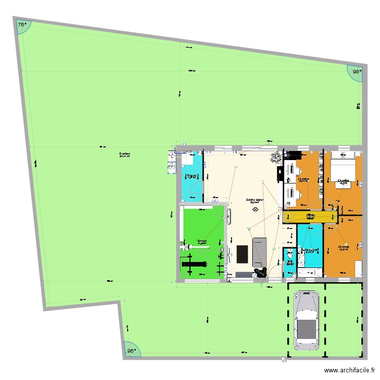 maison Prignac et Marcampe. Plan de 0 pièce et 0 m2