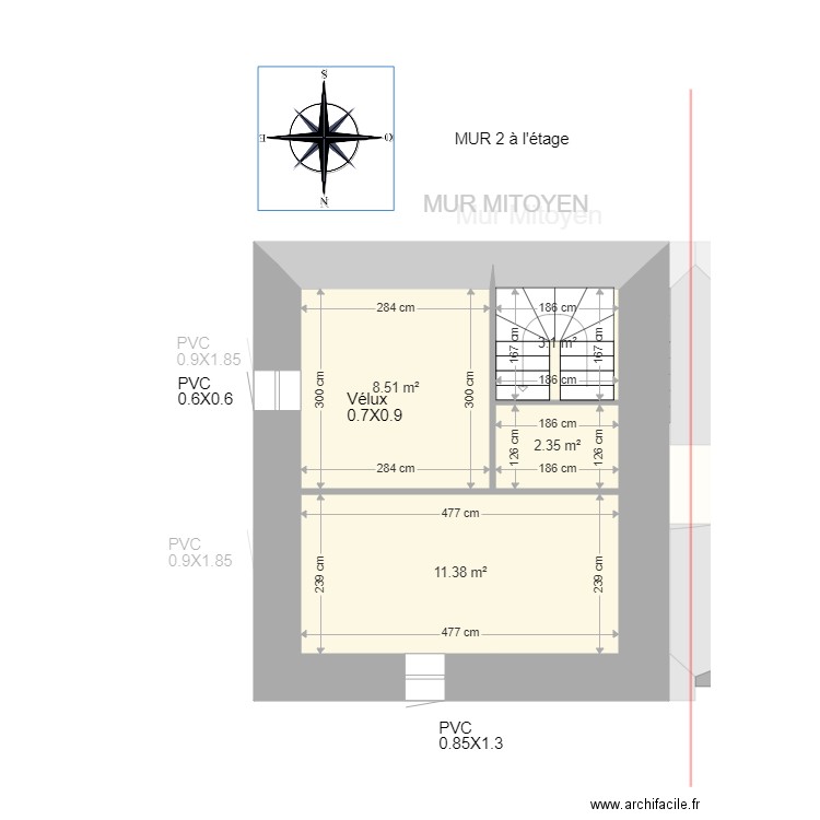 bernier. Plan de 0 pièce et 0 m2