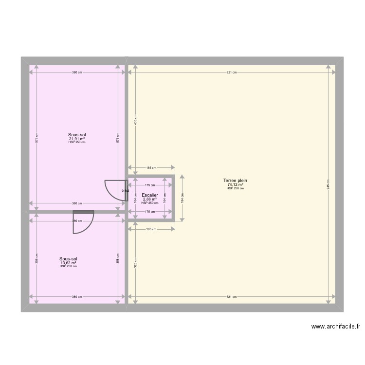 Pillerez. Plan de 25 pièces et 328 m2