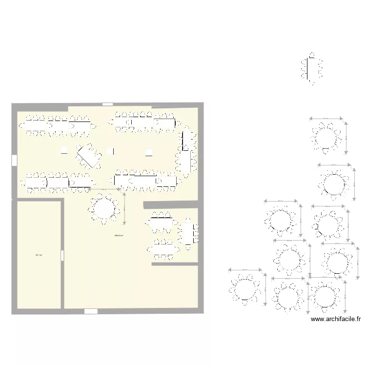 Grange mariage plan 8 117pers. Plan de Grange mariage plan 8 117pers. Plan de