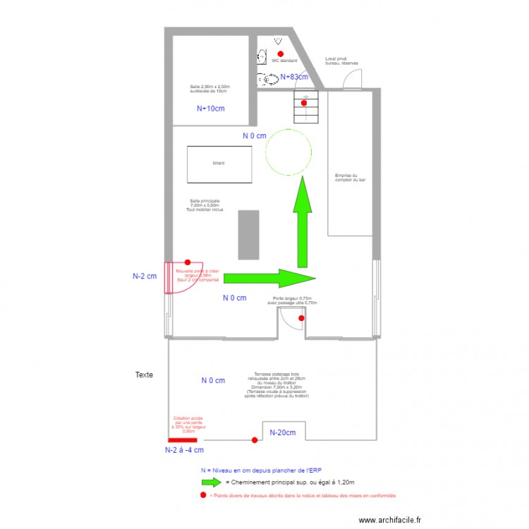 Bar Le Challenge à Angers. Plan de 0 pièce et 0 m2