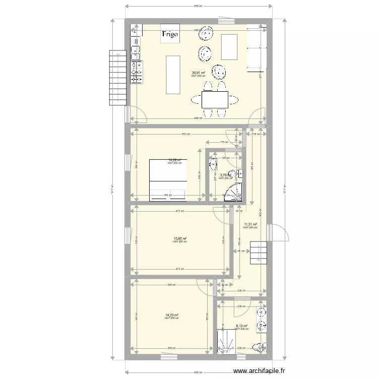 Bureaux 3. Plan de 