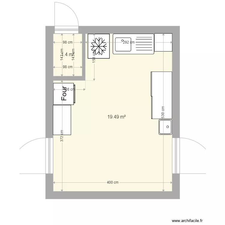 parent ZONE RECHAUFFAGE. Plan de 