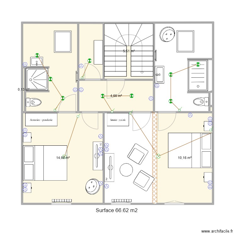Dubessay combles. Plan de 0 pièce et 0 m2