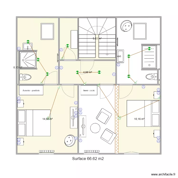 Dubessay combles. Plan de 