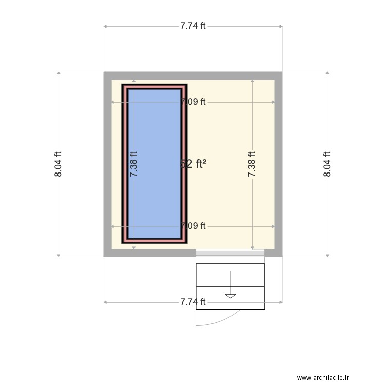 Cascade. Plan de 0 pièce et 0 m2