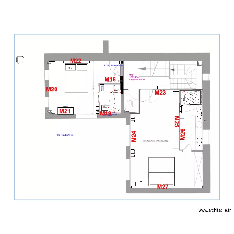 etage 2 copernic. Plan de 