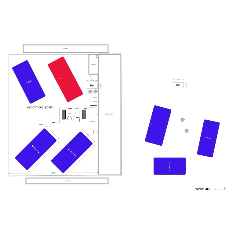 PLAN RETRO 2020 reserve fond 2 ilots en ligne. Plan de 0 pièce et 0 m2