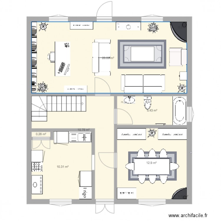 vraies dimensions LA solution FINALE. Plan de 0 pièce et 0 m2