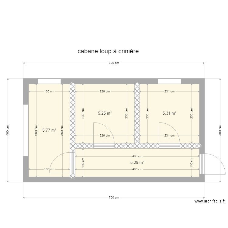 loup criniere la bonne. Plan de 0 pièce et 0 m2