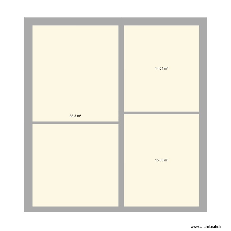 1er étage. Plan de 0 pièce et 0 m2