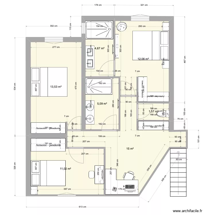 SALEILLE V02. Plan de 