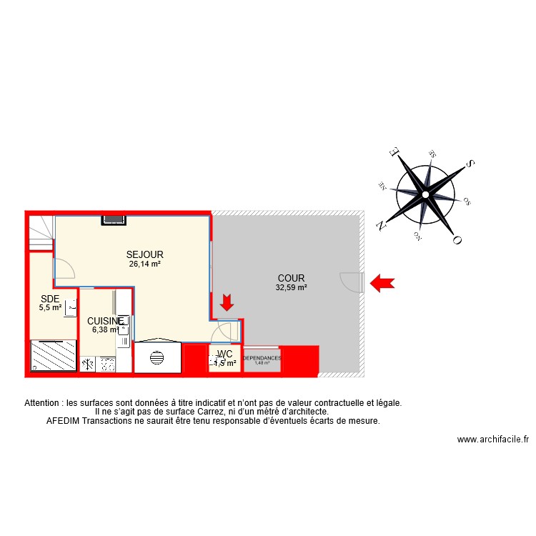 BI 7404 RDC. Plan de 0 pièce et 0 m2