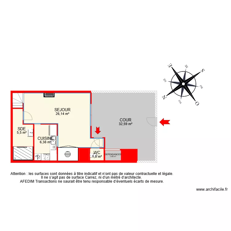 BI 7404 RDC. Plan de 