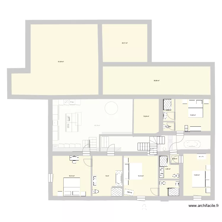Maison Moustier. Plan de 