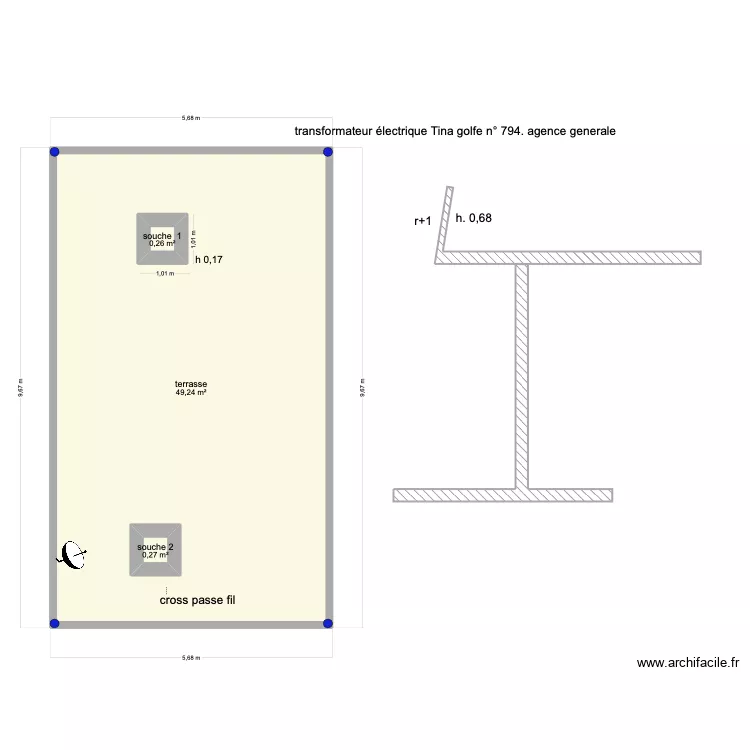 Tina golfe transfo ag. Plan de 
