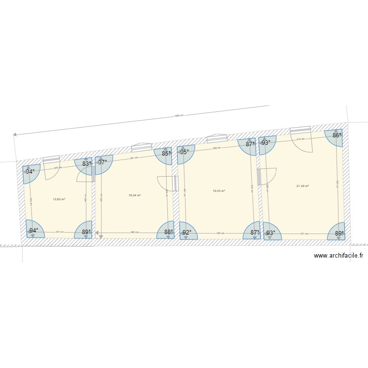 PLAN BATISSE interieur. Plan de 4 pièces et 70 m2