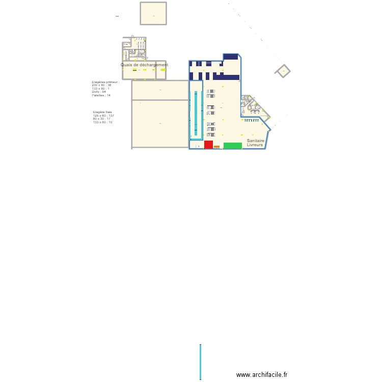 Reuilly V38 phase 1 . Plan de 22 pièces et 2303 m2